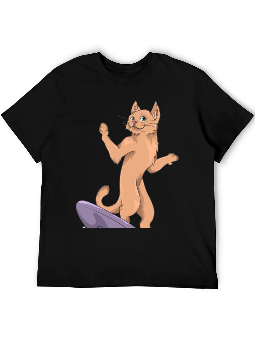 Cat Skateboard T-Shirt - Cool Cartoon Tee