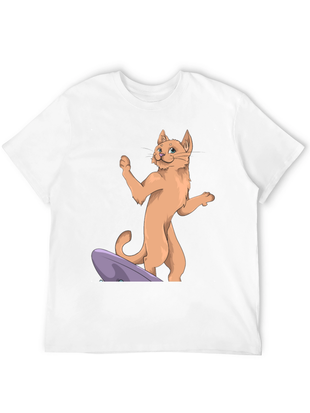 Cat Skateboard T-Shirt - Cool Cartoon Tee