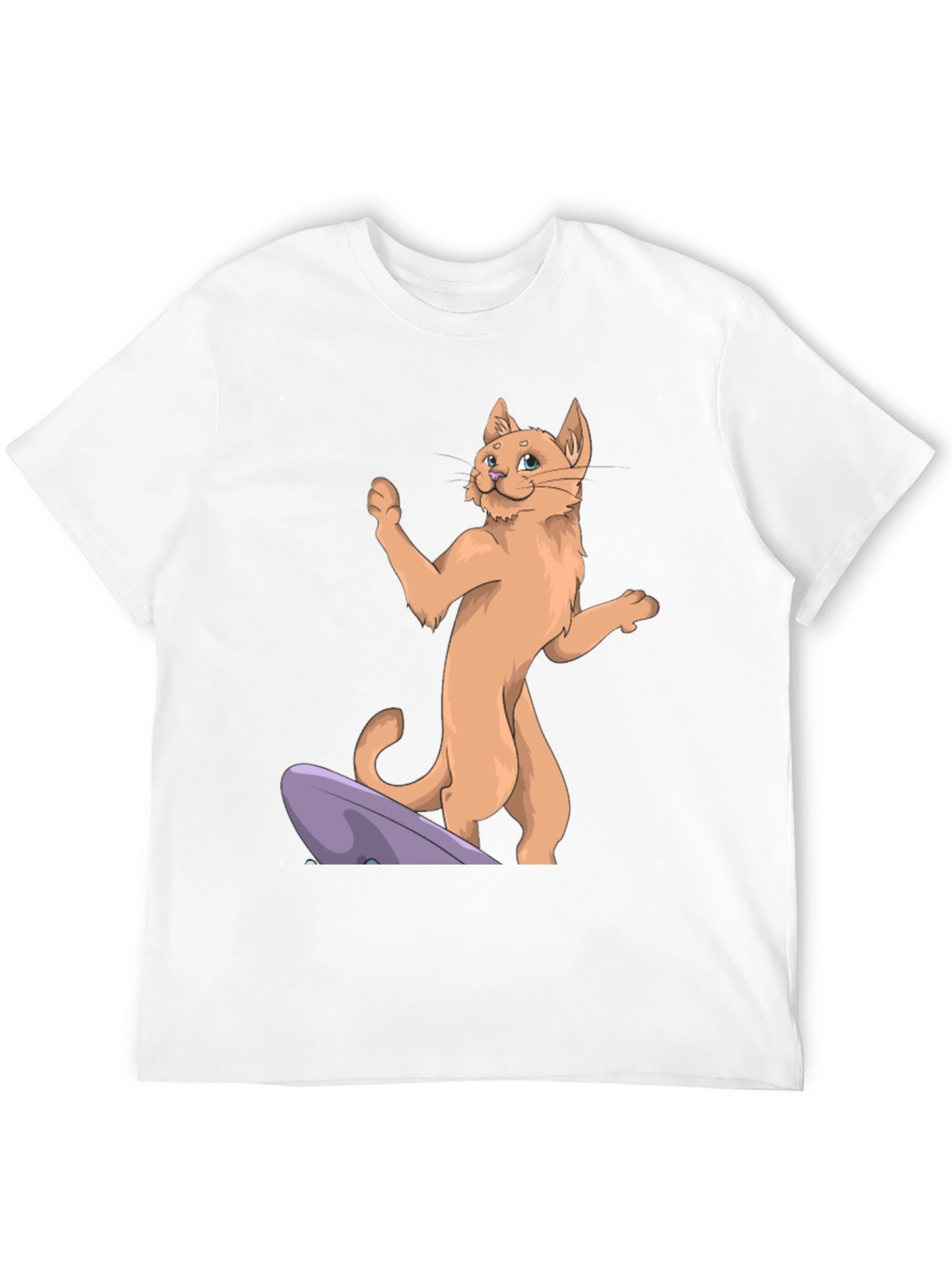 Cat Skateboard T-Shirt - Cool Cartoon Tee
