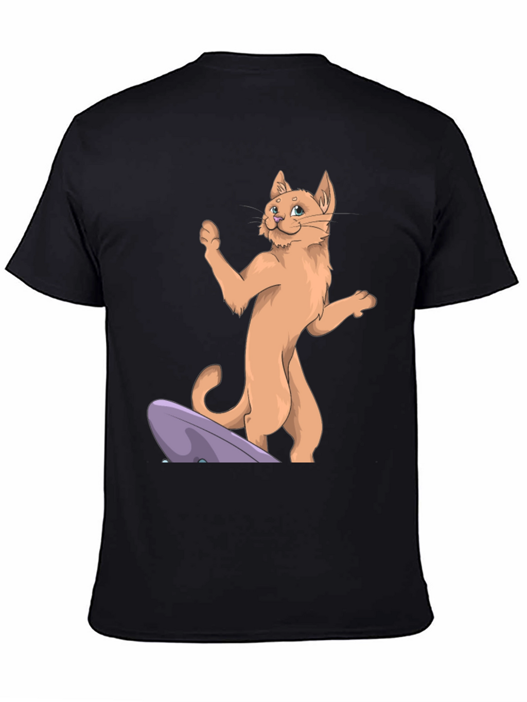 Cat Skateboard T-Shirt - Cool Cartoon Tee