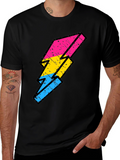 Pansexual Pride Lightning Bolt T-Shirt