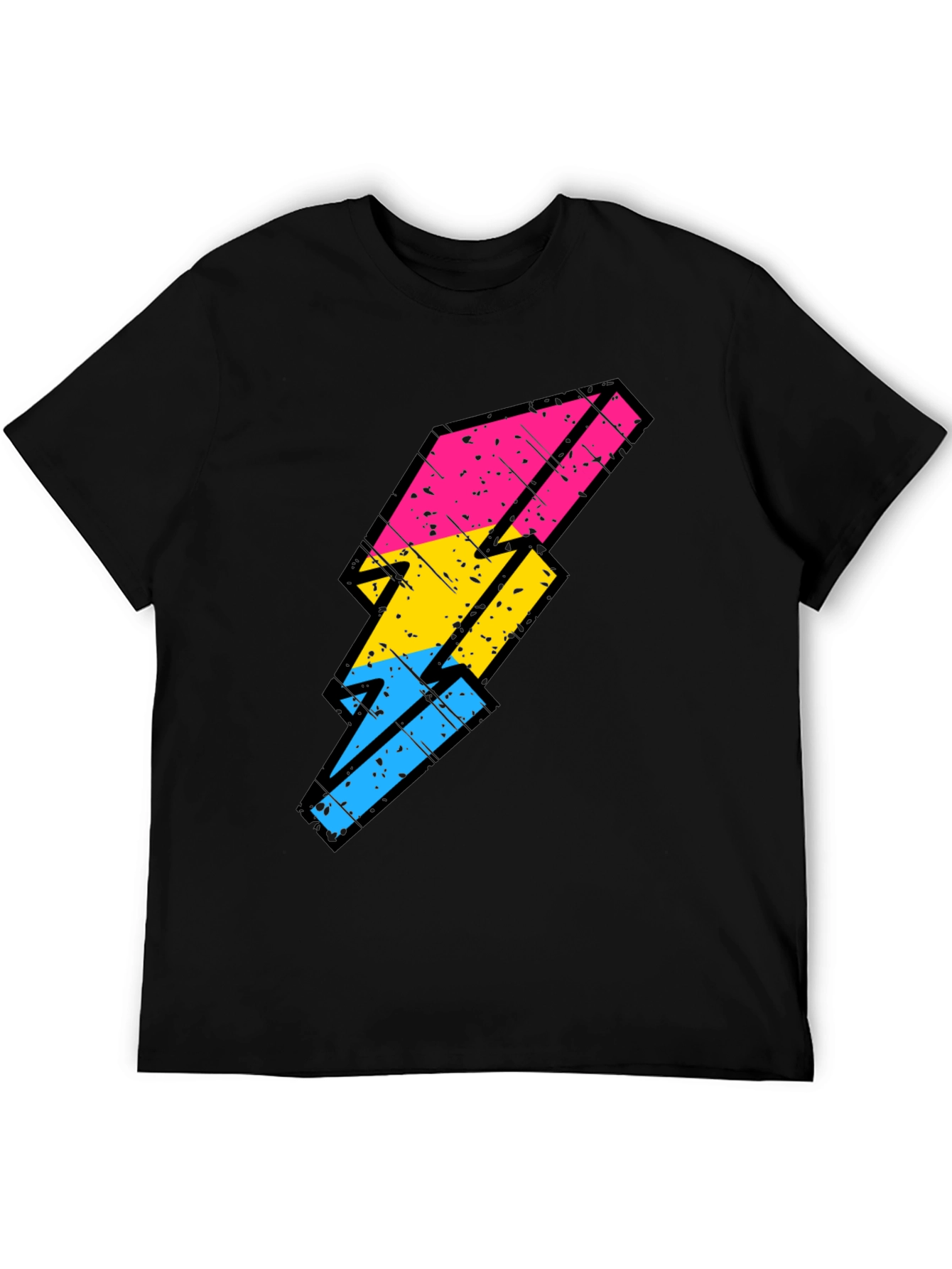 Pansexual Pride Lightning Bolt T-Shirt