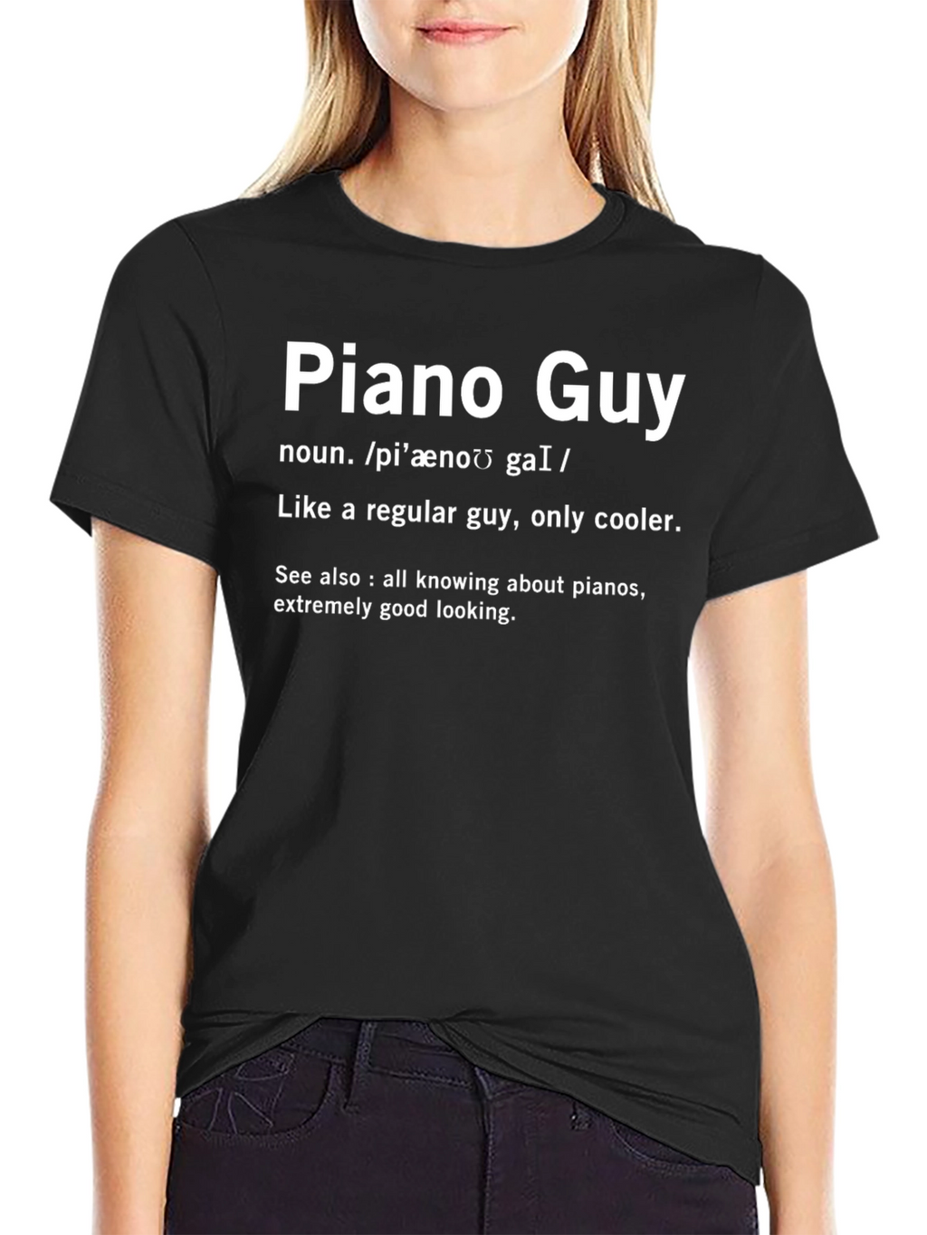 Piano Guy Definition T-Shirt - Cool Musician Tee