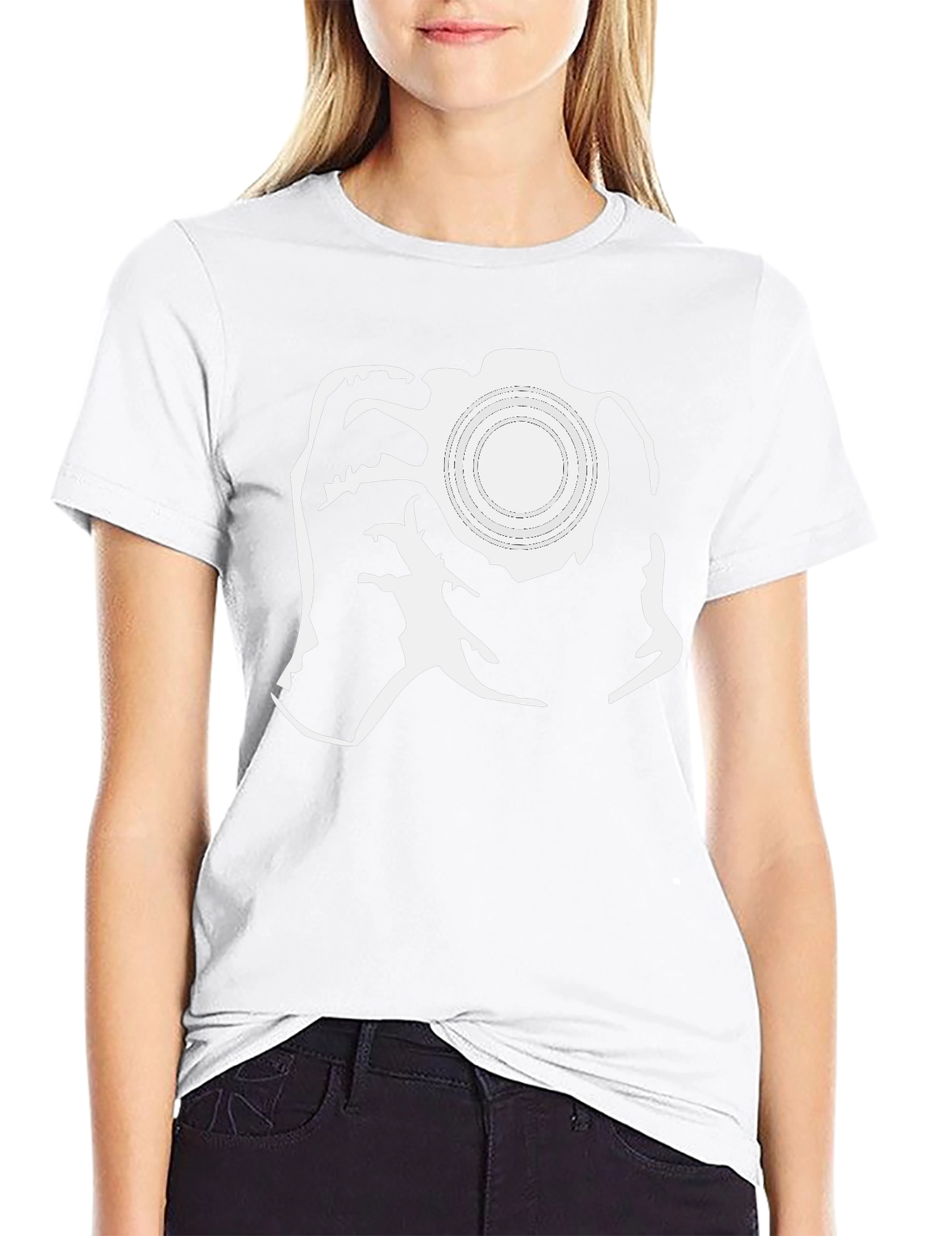 Camera Graphic Black Tee - Photographer Gift