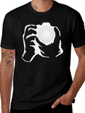 Camera Graphic Black Tee - Photographer Gift