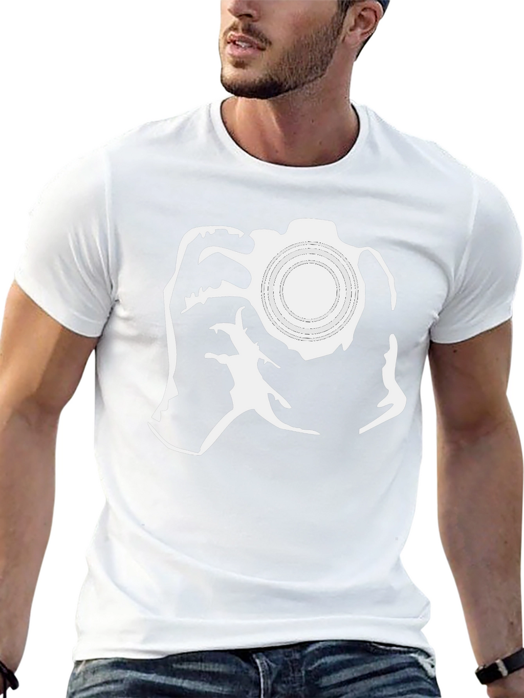Camera Graphic Black Tee - Photographer Gift