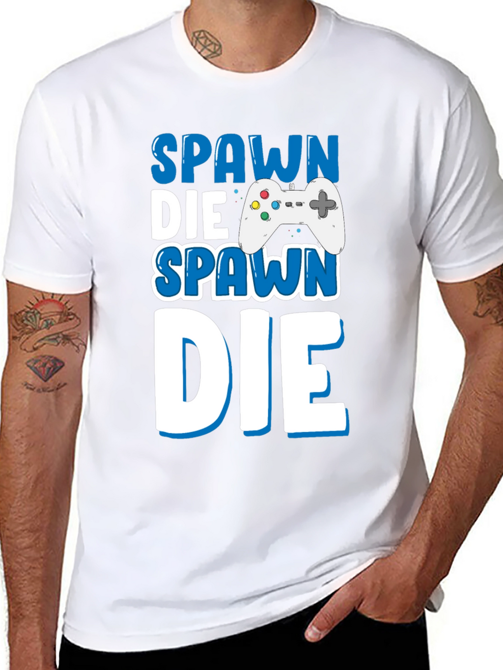 Spawn Die Repeat Gamer T-Shirt