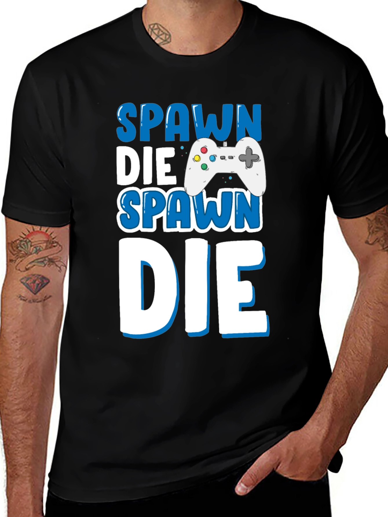 Spawn Die Repeat Gamer T-Shirt