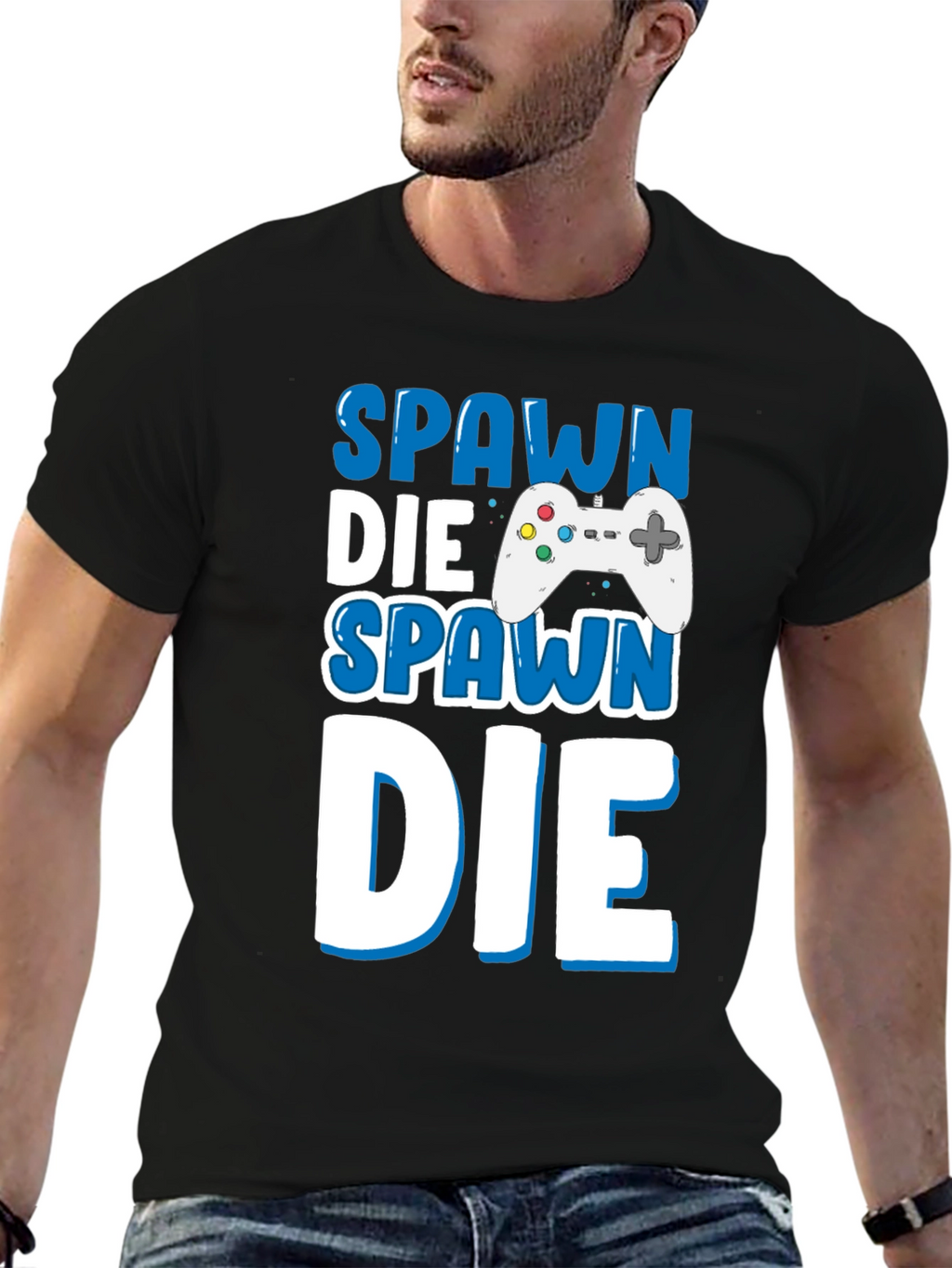 Spawn Die Repeat Gamer T-Shirt