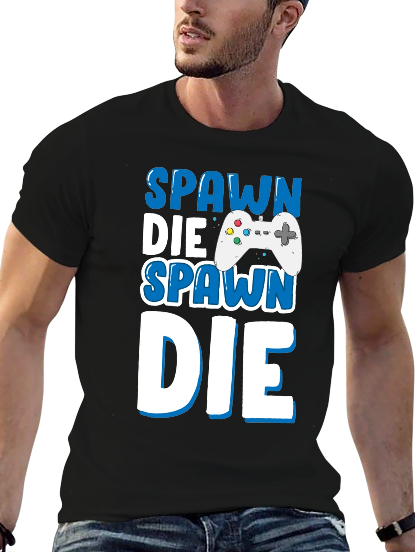 Spawn Die Repeat Gamer T-Shirt
