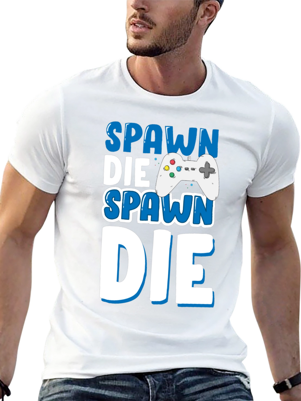 Spawn Die Repeat Gamer T-Shirt
