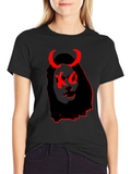 XO Devil Graphic T-Shirt - Black