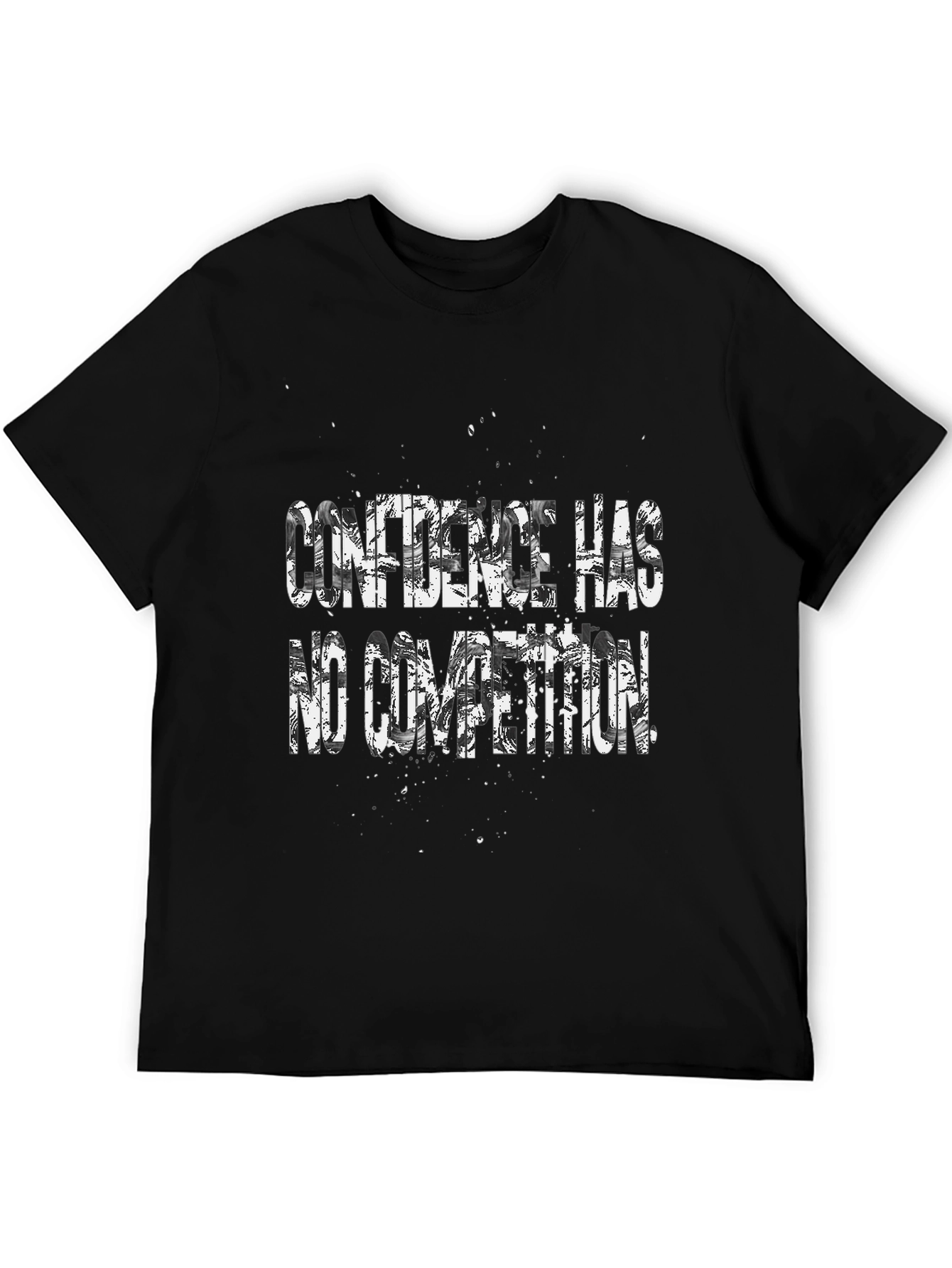 Confidence Has No Competition Black T-Shirt