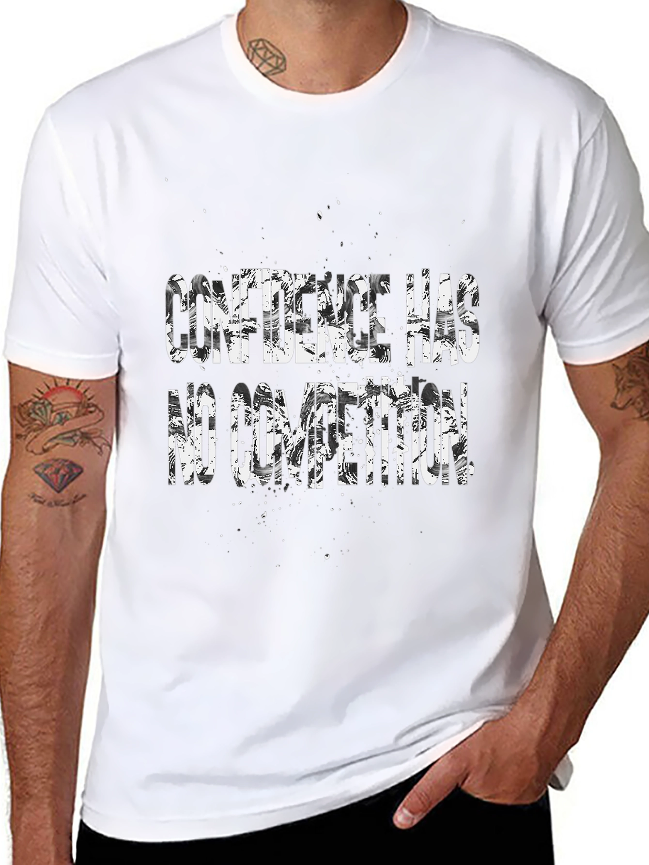 Confidence Has No Competition Black T-Shirt