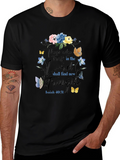 Faith-Based Floral T-Shirt - Isaiah 40:31