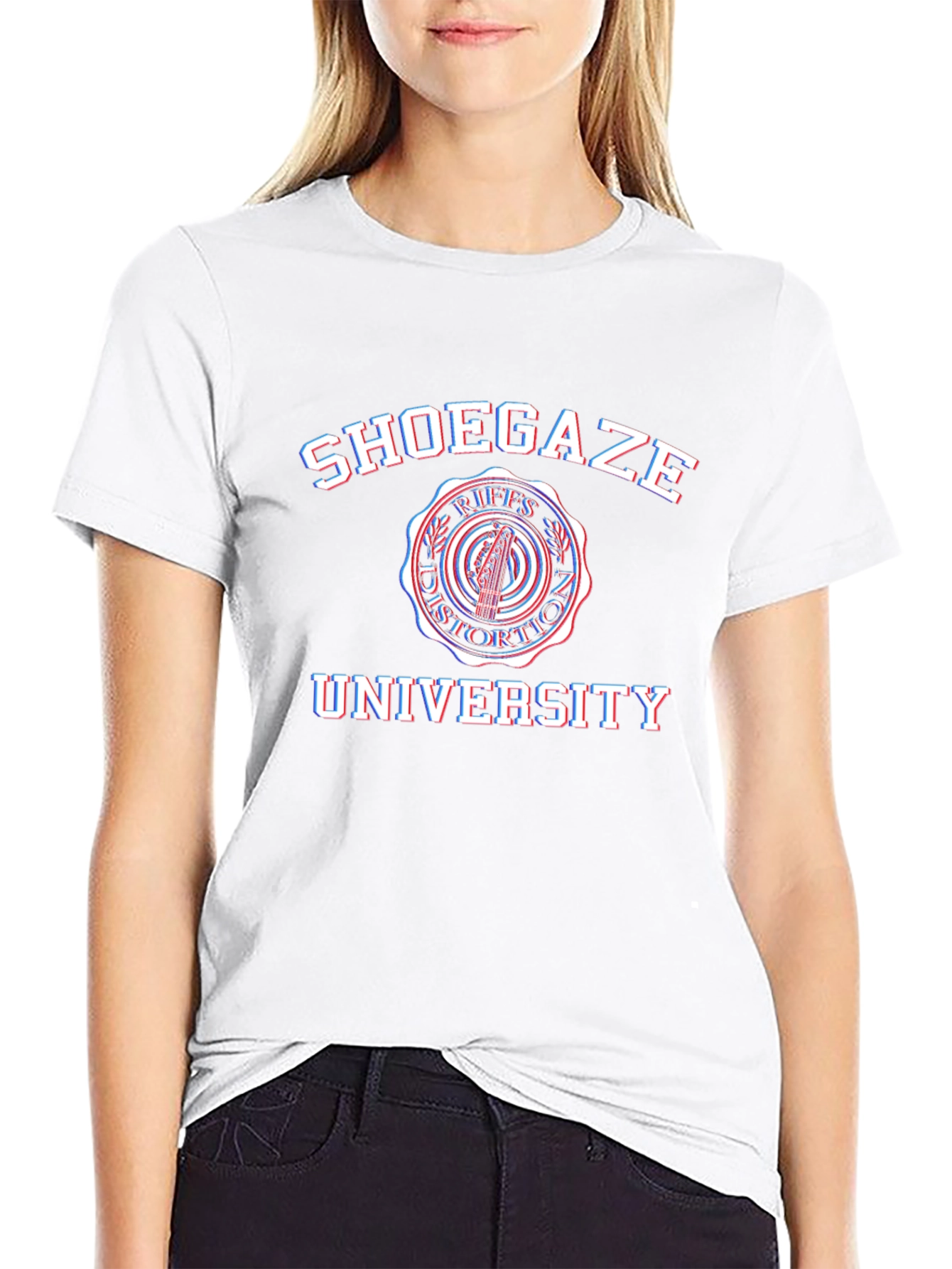 Shoegaze University Black T-Shirt - Music Fan Tee
