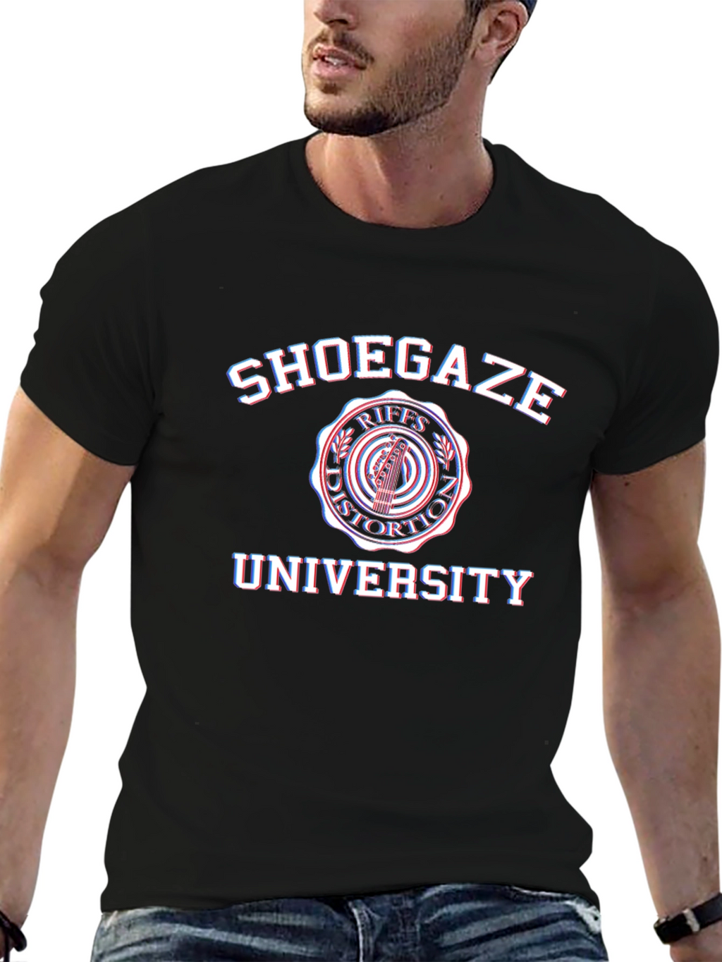 Shoegaze University Black T-Shirt - Music Fan Tee