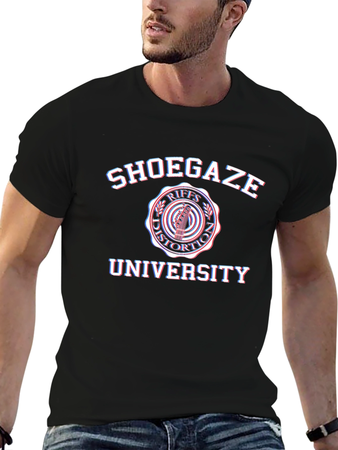 Shoegaze University Black T-Shirt - Music Fan Tee