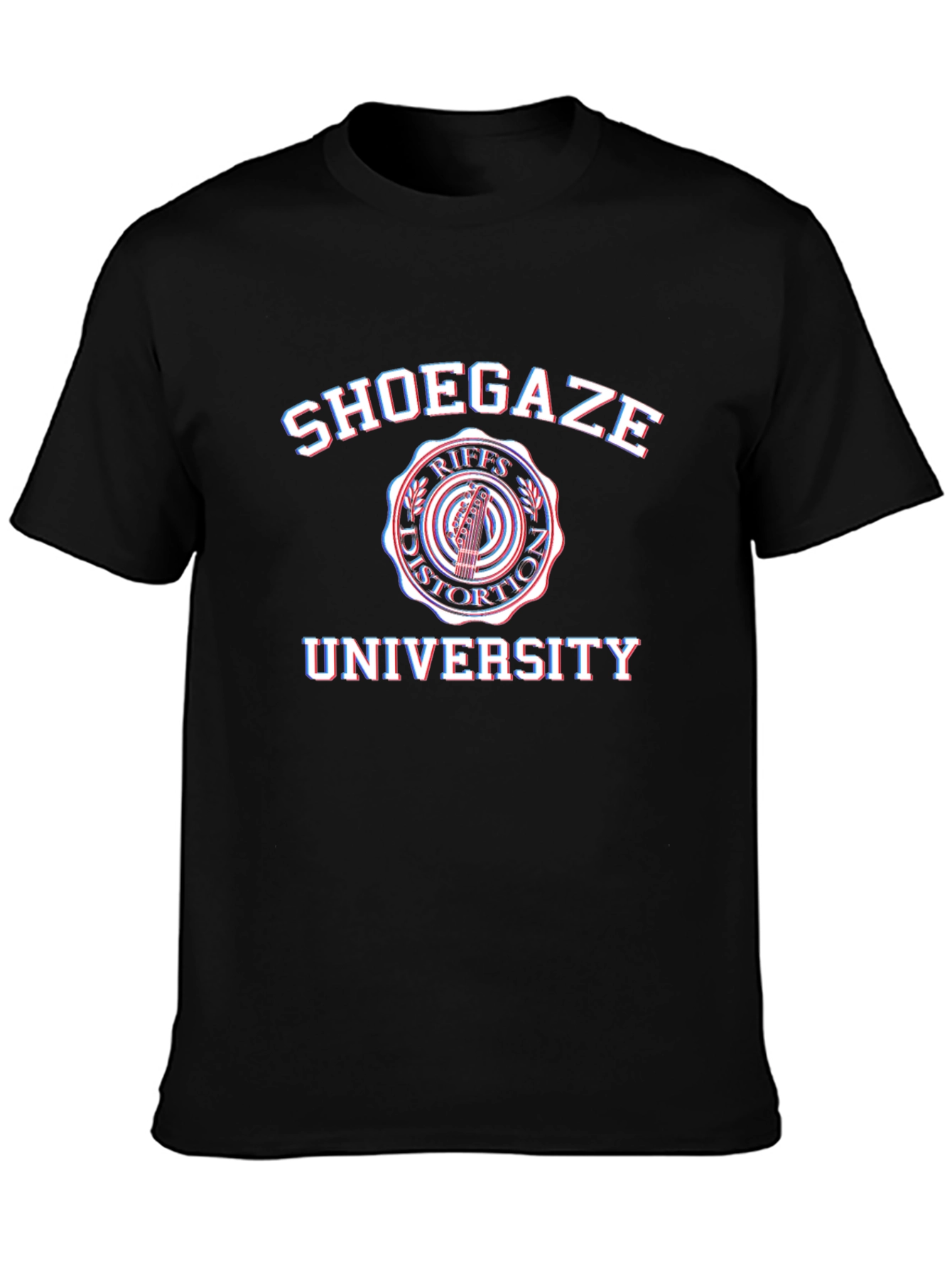 Shoegaze University Black T-Shirt - Music Fan Tee