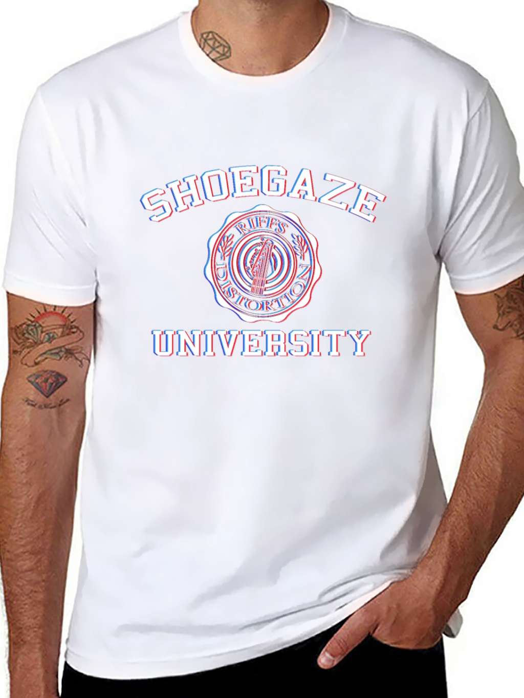 Shoegaze University Black T-Shirt - Music Fan Tee
