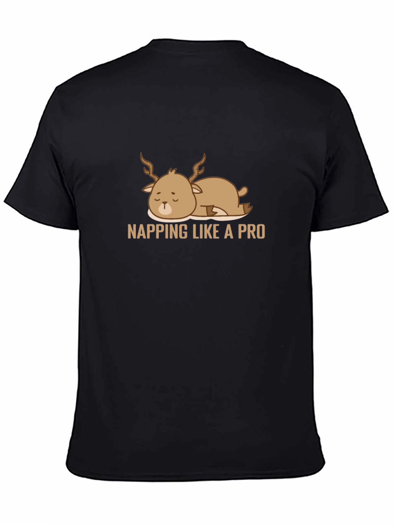 Napping Deer Graphic Tee - Comfy & Casual