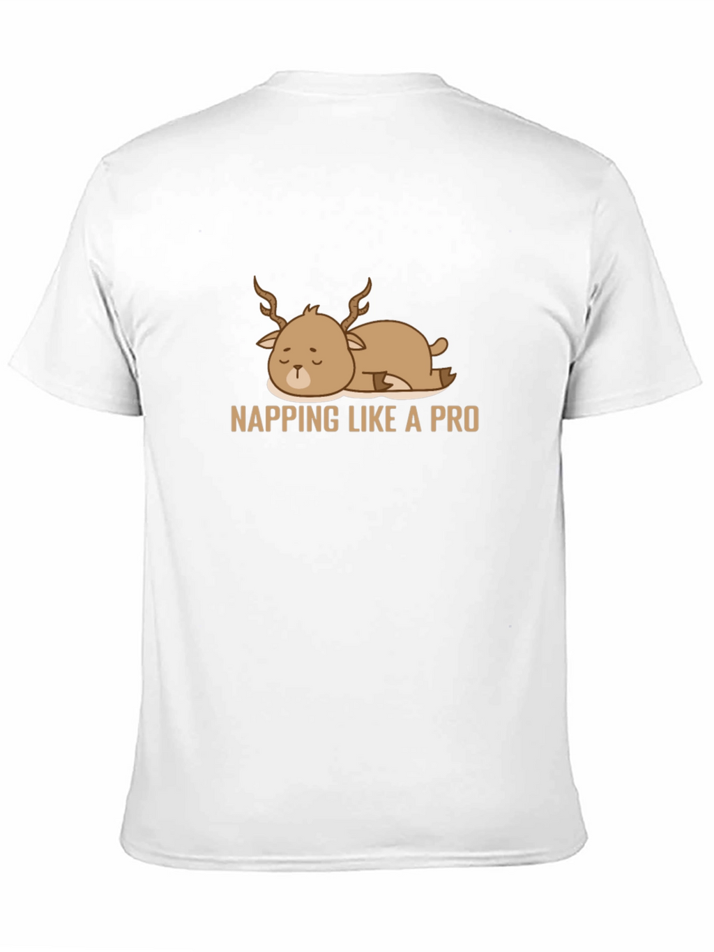 Napping Deer Graphic Tee - Comfy & Casual