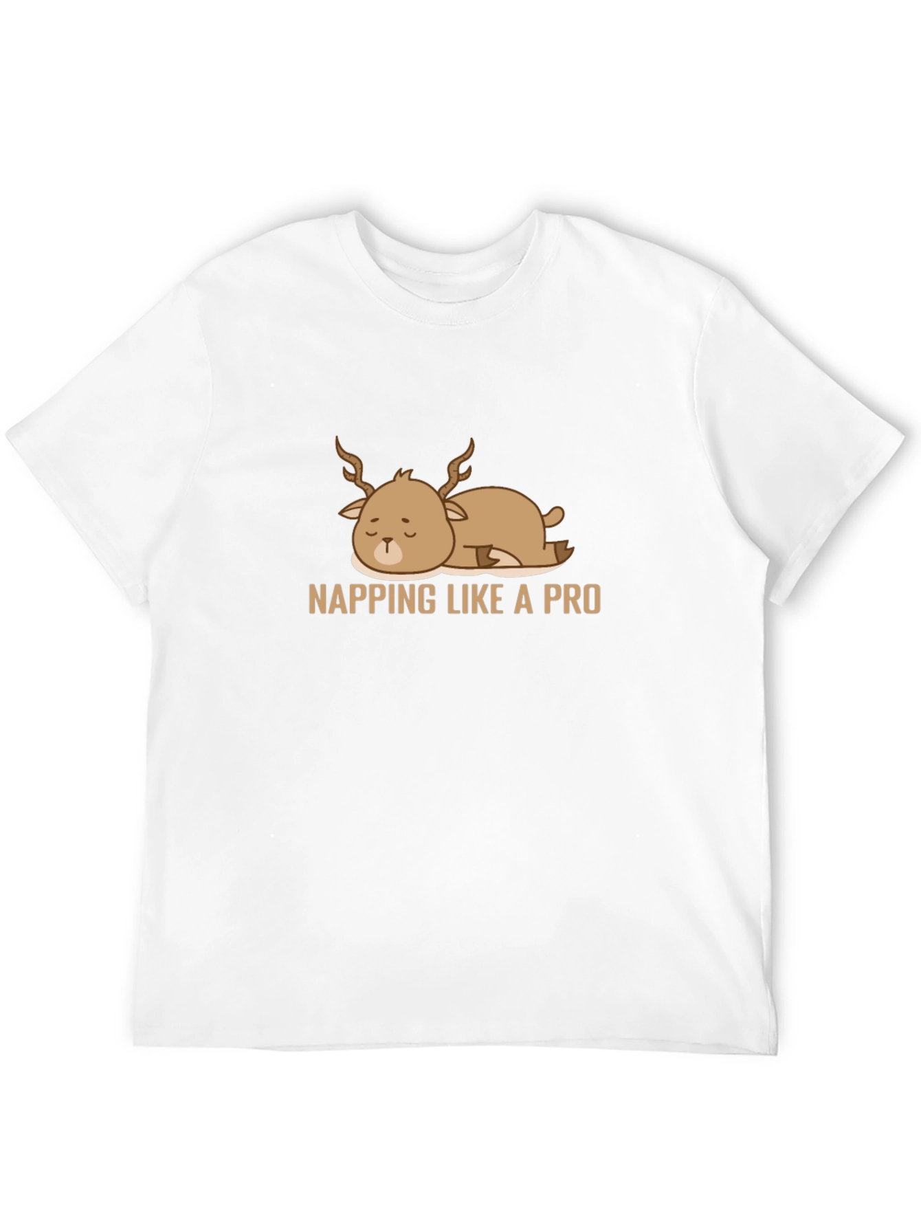 Napping Deer Graphic Tee - Comfy & Casual