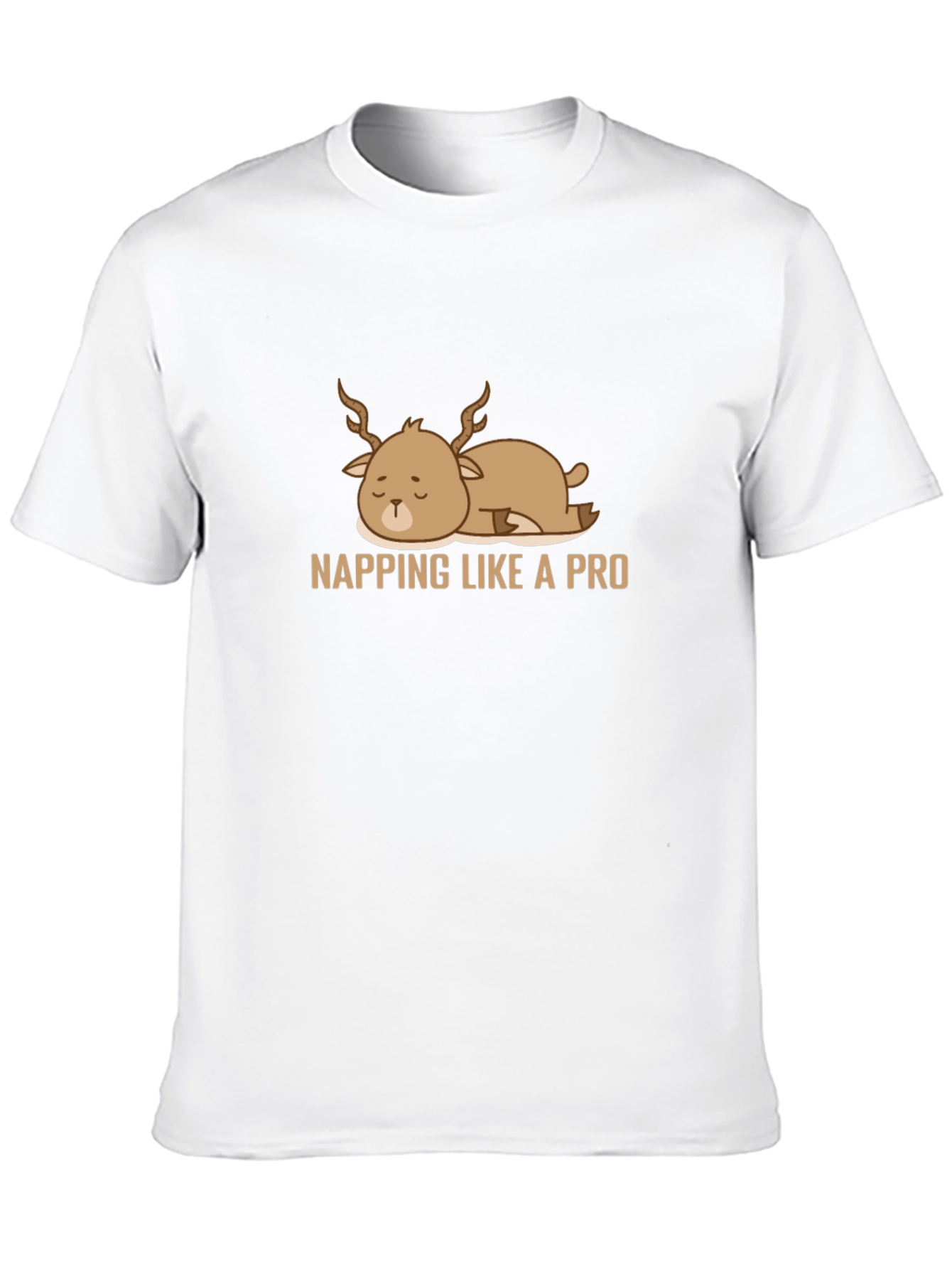 Napping Deer Graphic Tee - Comfy & Casual