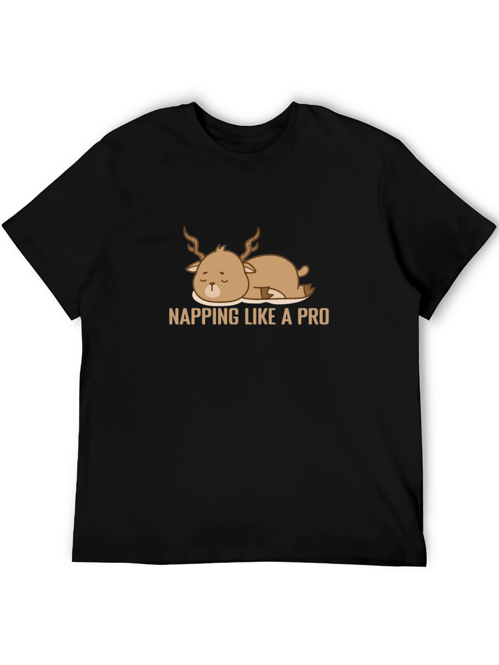 Napping Deer Graphic Tee - Comfy & Casual
