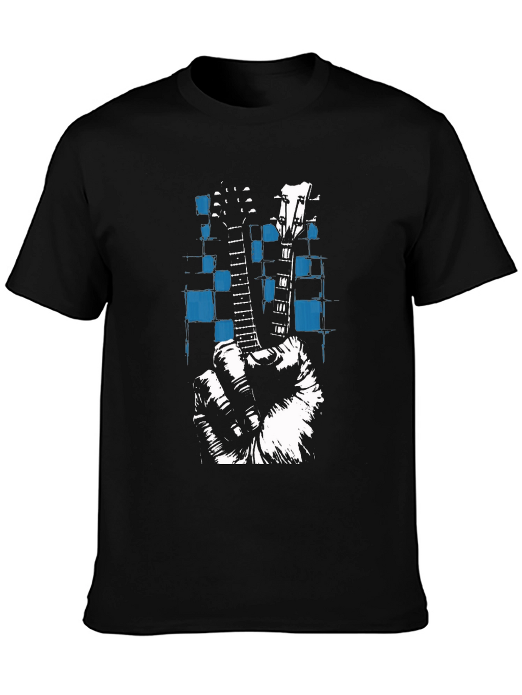 Guitar Peace Sign Graphic Tee