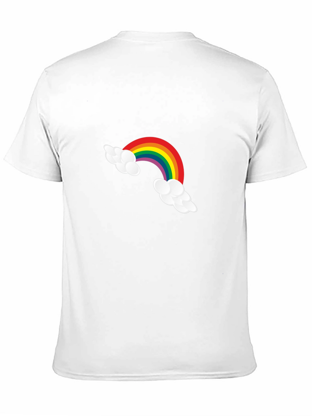 Rainbow Cloud Graphic Tee - Casual Comfort