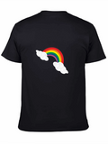 Rainbow Cloud Graphic Tee - Casual Comfort