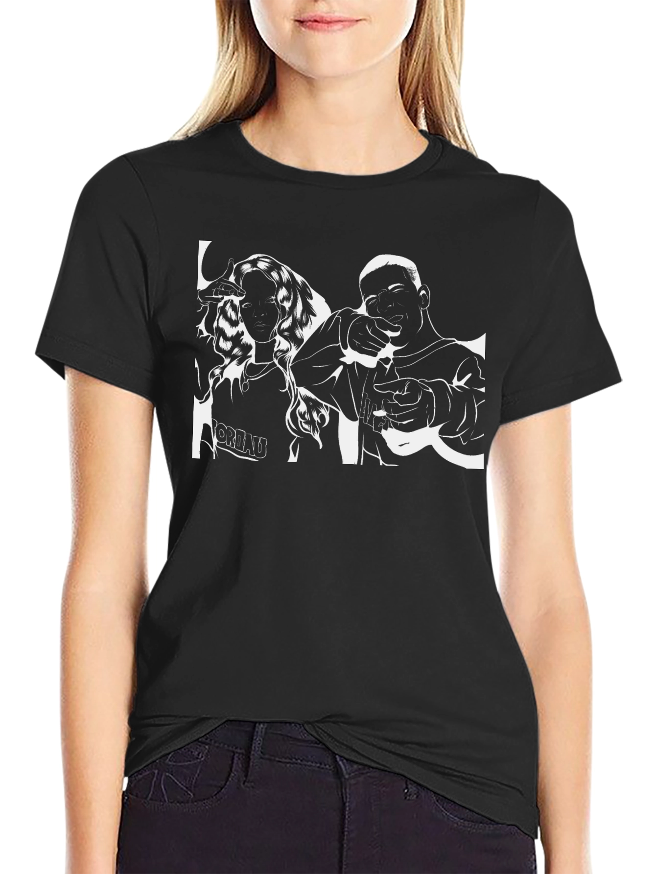 Cool Graphic Tee - Black