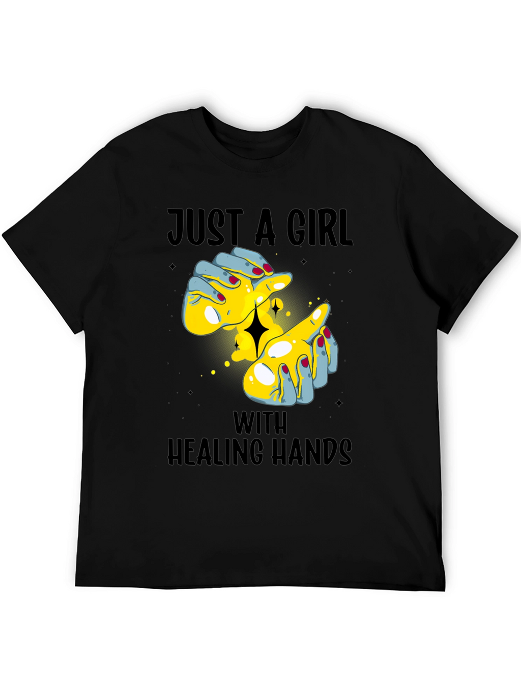 Just a Girl With Healing Hands Graphic Tee