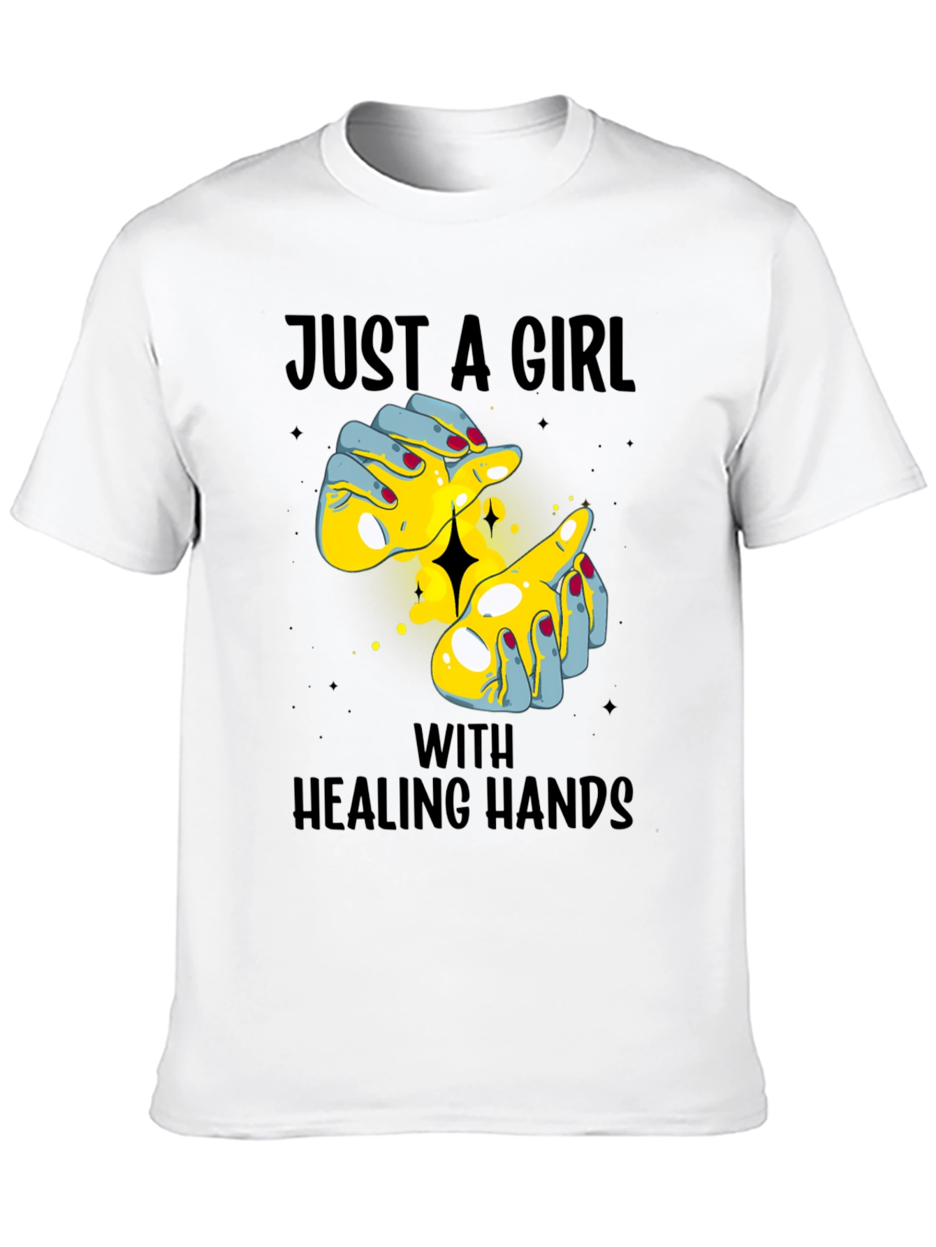 Just a Girl With Healing Hands Graphic Tee