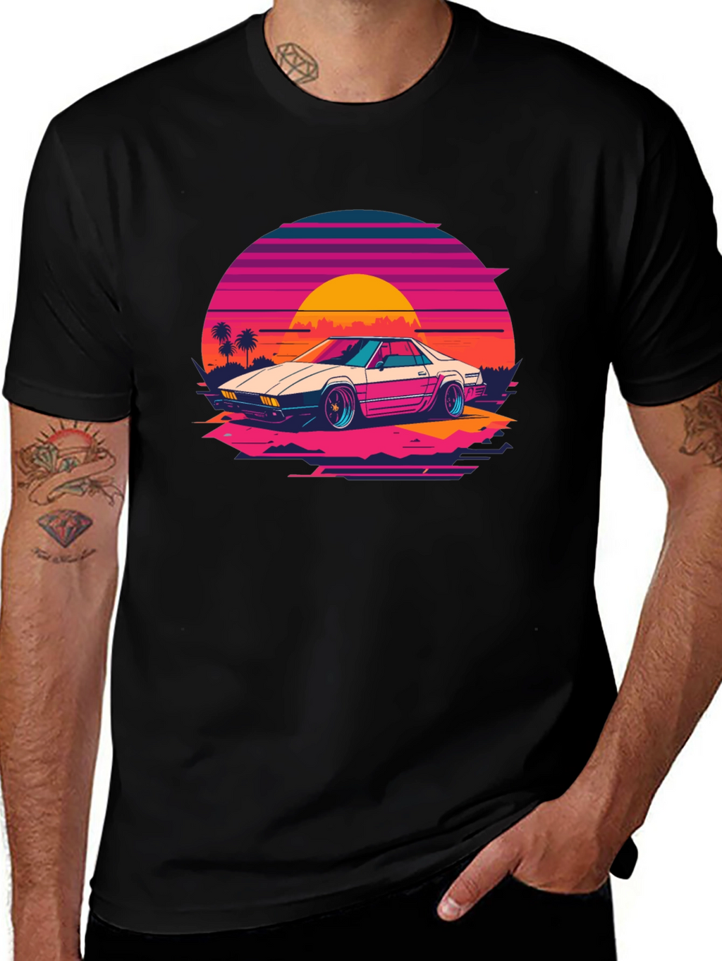 Retro Wave Car Graphic Tee