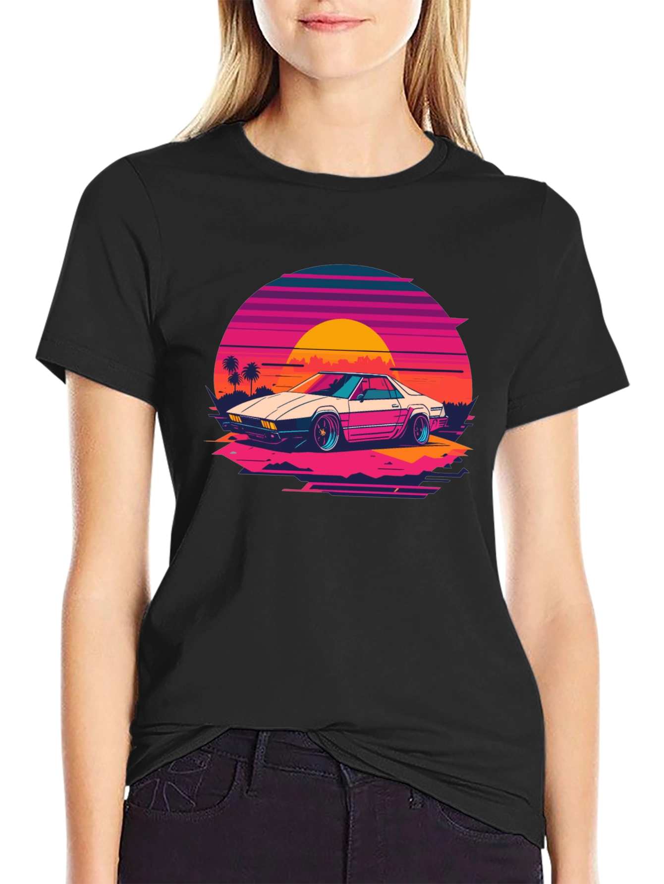 Retro Wave Car Graphic Tee