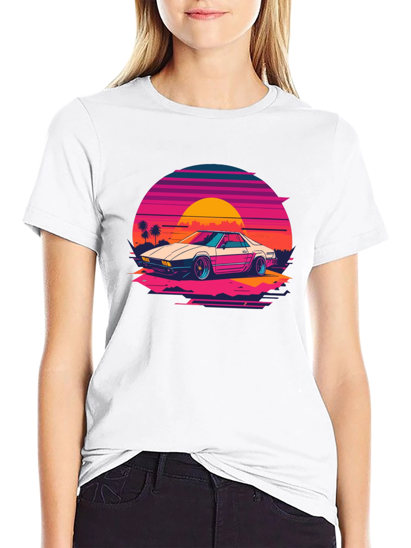 Retro Wave Car Graphic Tee