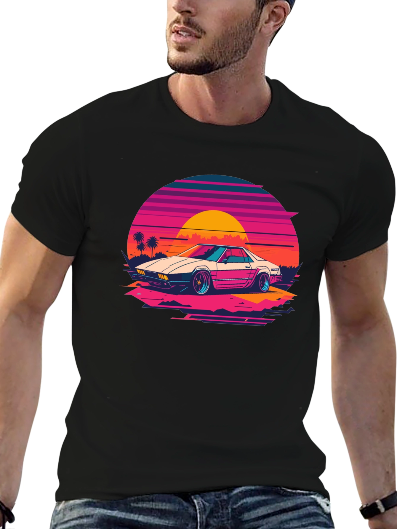Retro Wave Car Graphic Tee