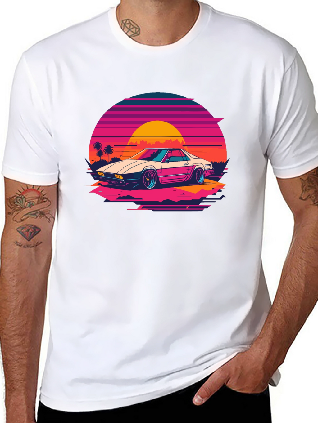 Retro Wave Car Graphic Tee