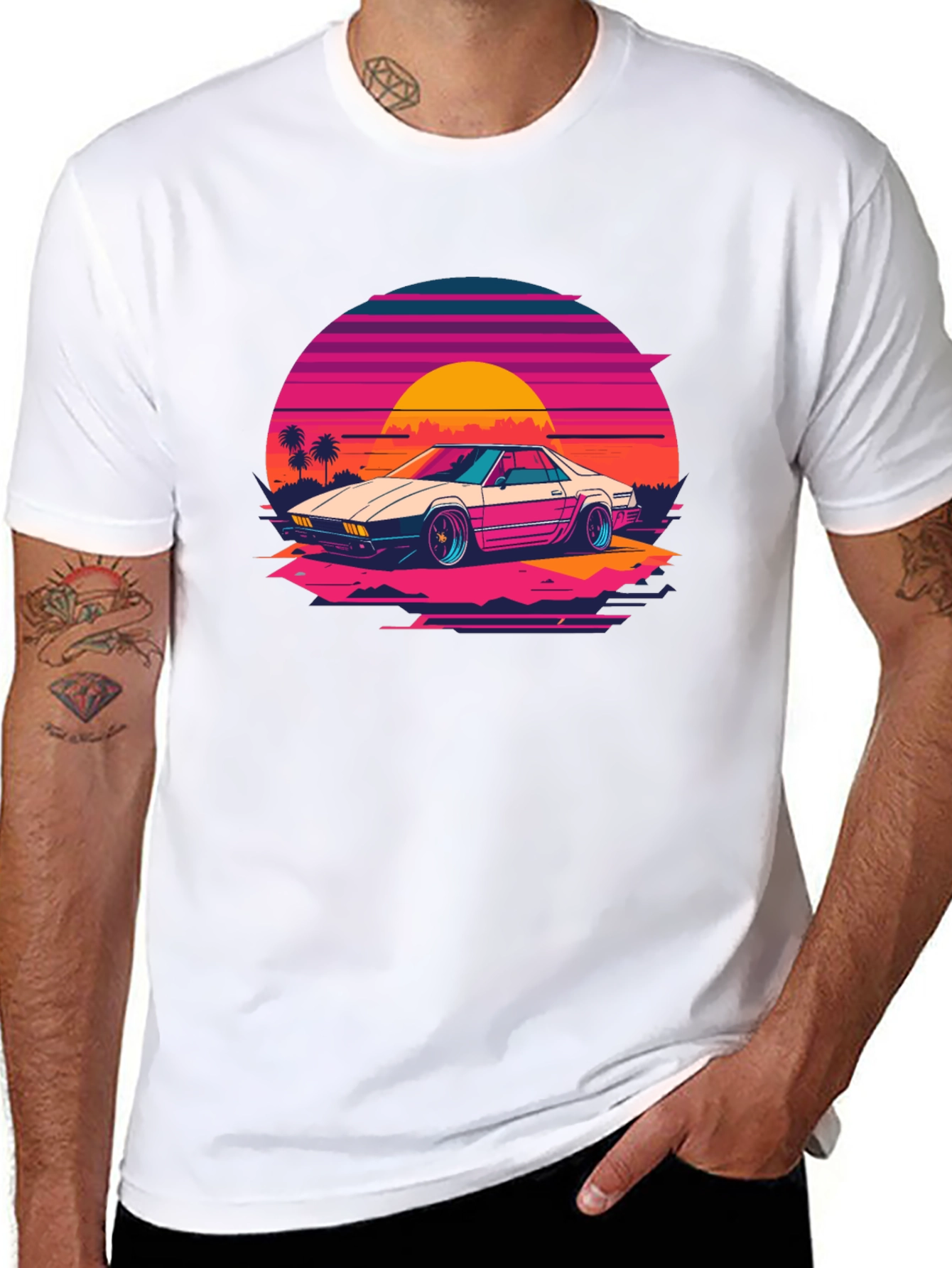 Retro Wave Car Graphic Tee