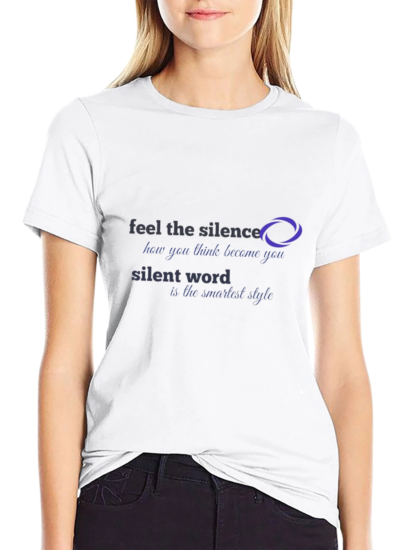 Feel The Silence Graphic Tee - Stylish Comfort