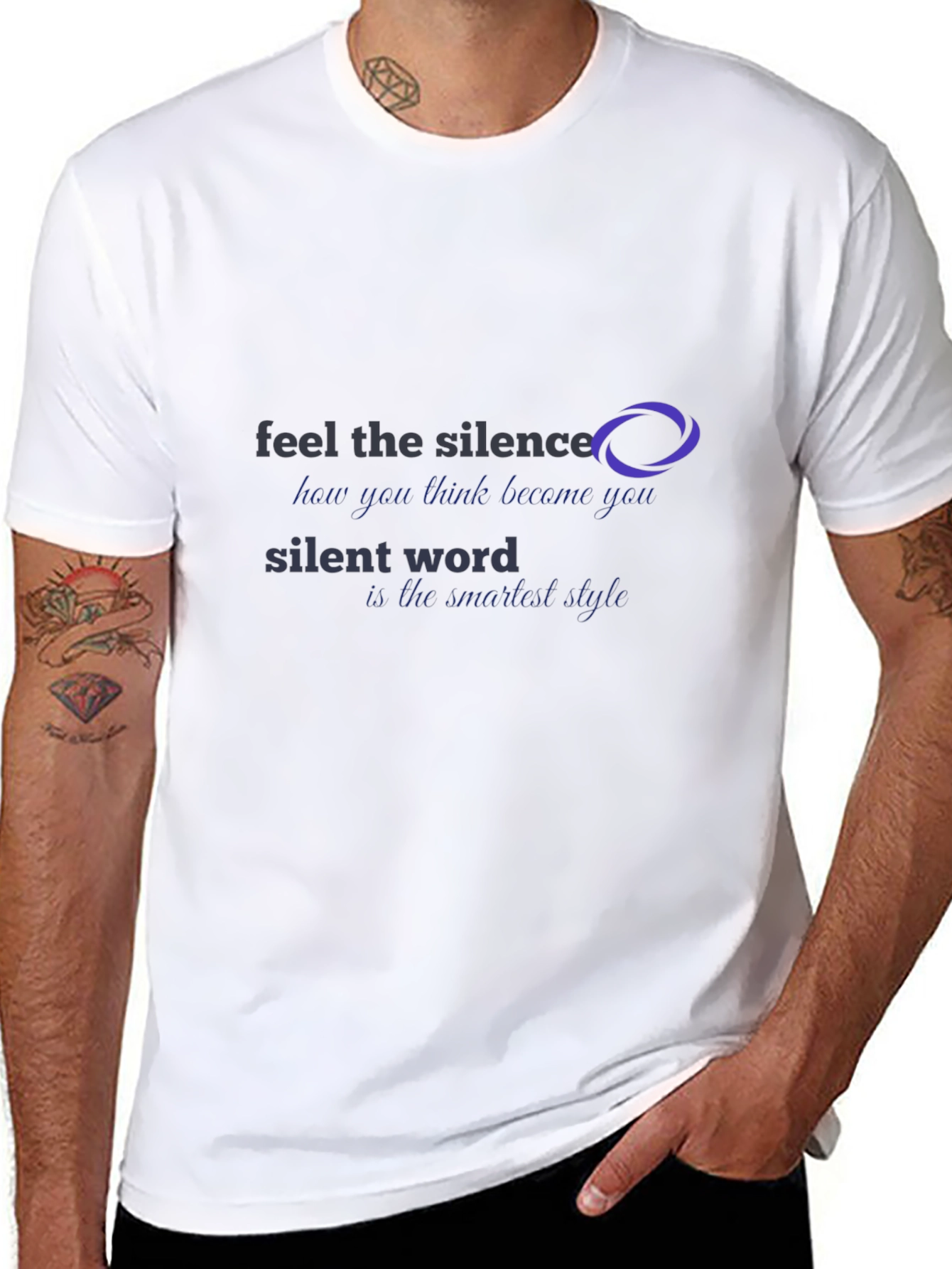 Feel The Silence Graphic Tee - Stylish Comfort