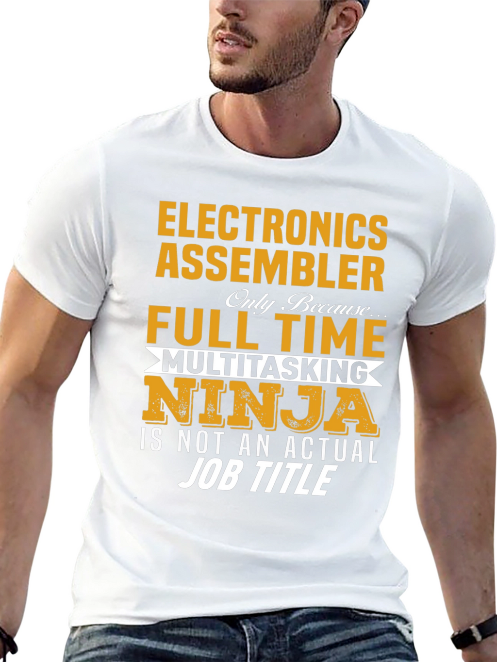 Electronics Assembler Full Time Multitasking Ninja T-Shirt