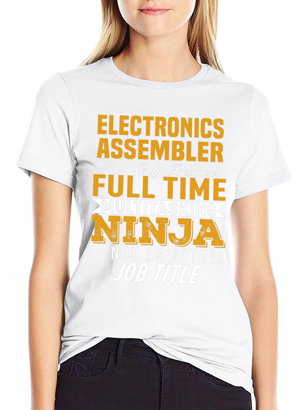 Electronics Assembler Full Time Multitasking Ninja T-Shirt