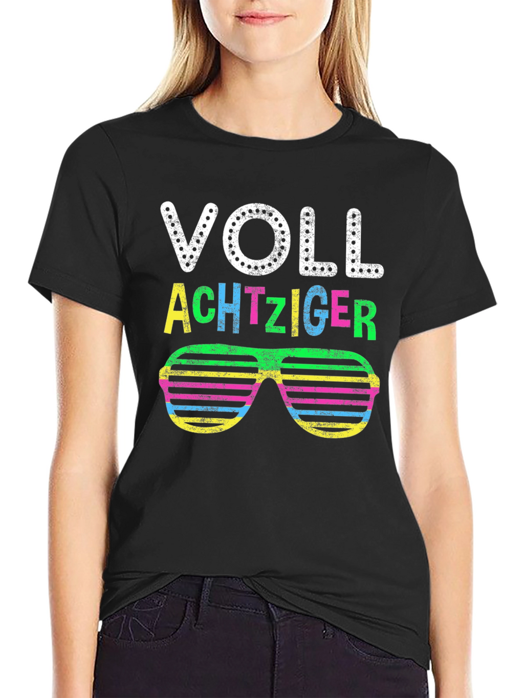 Voll Achtziger 80s Retro Sunglasses T-Shirt