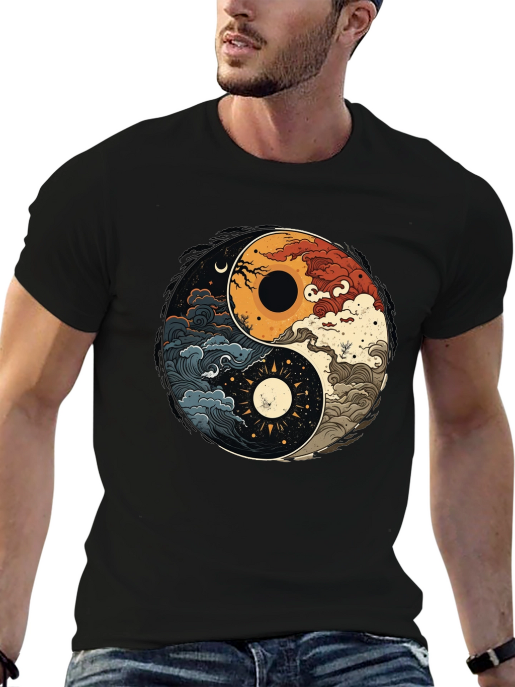 Yin Yang Nature Graphic Tee