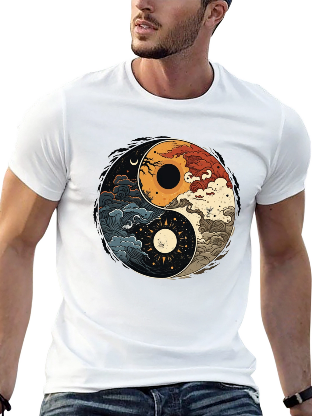 Yin Yang Nature Graphic Tee