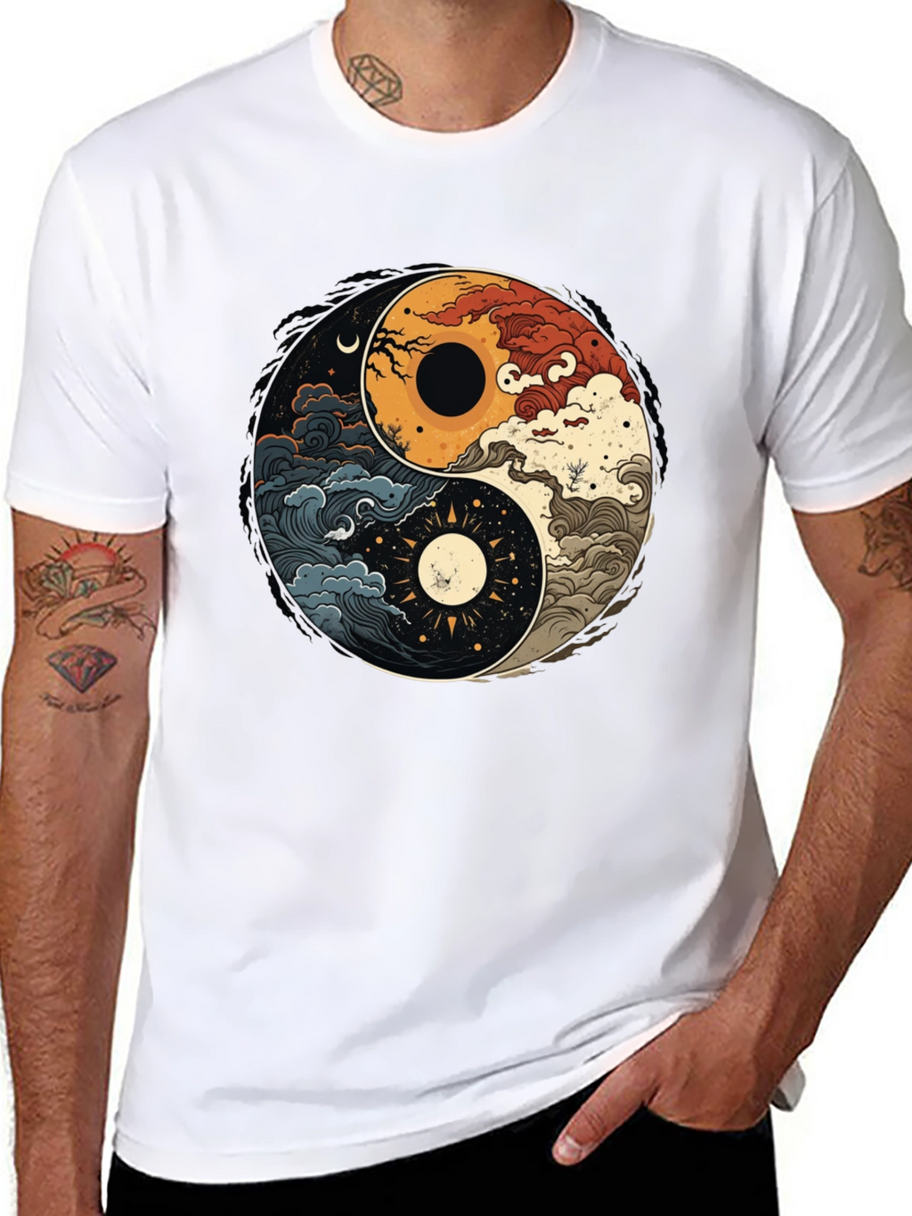 Yin Yang Nature Graphic Tee