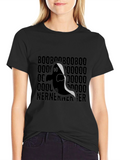 Boo Ghost Graphic Tee - Halloween Spooky Shirt